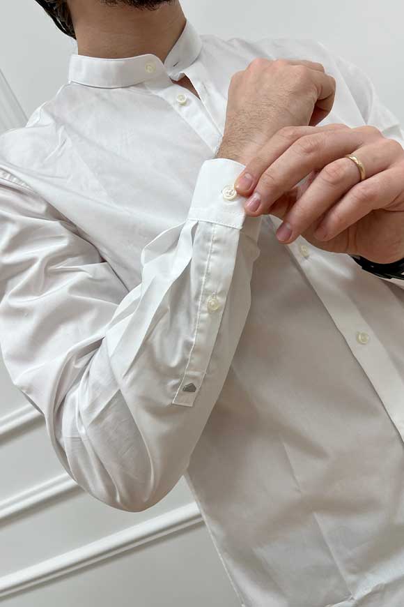 Antony Morato - Camicia coreana slim fit bianca in cotone