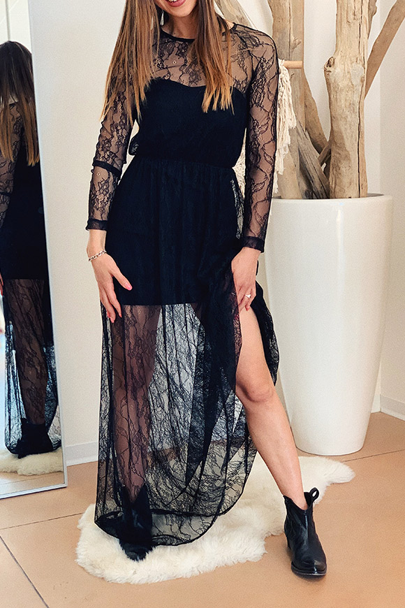 Kontatto - Long black lace dress