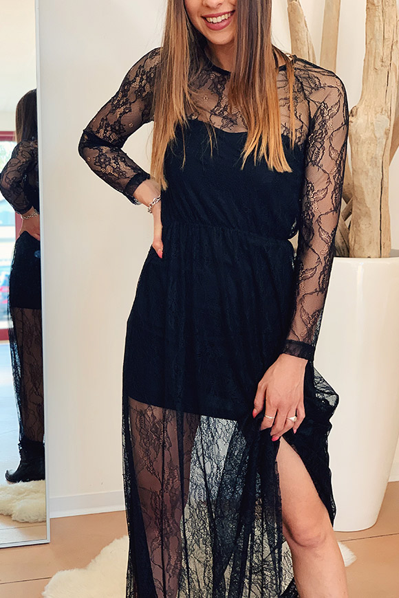 Kontatto - Long black lace dress