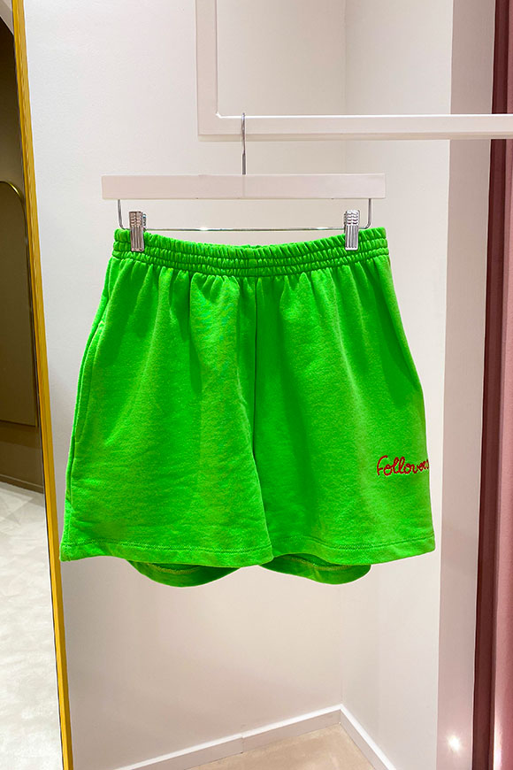 Follovers - Kendall apple green tracksuit shorts