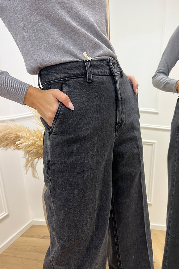 Kontatto - Jeans new chino nero tasca america