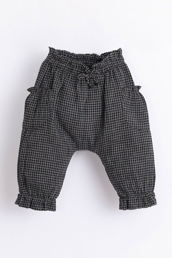 Play Up - Gray and black trousers in Vichy Frame pattern