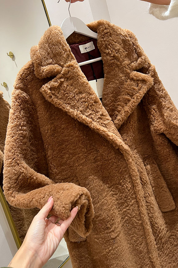 Vicolo - Oversized teddy camel coat