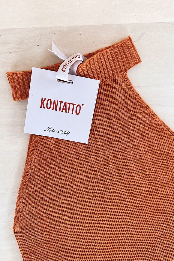 Kontatto - Ribbed American pop top