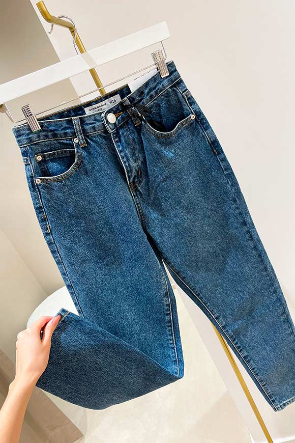Glamorous - Jeans mom fit lavaggio blu scuro
