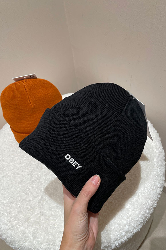 Obey - Cappello nero basico con ricamo logo