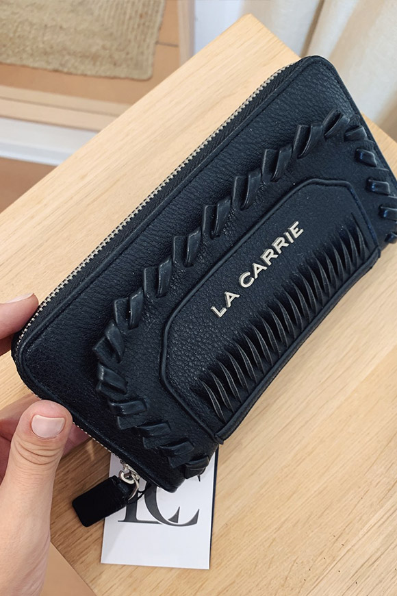 La Carrie - Black Fishbone Wallet