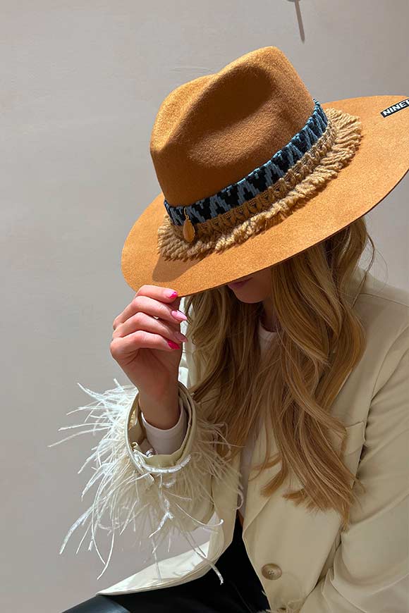 Nine to wear - Camel fedora hat with drop