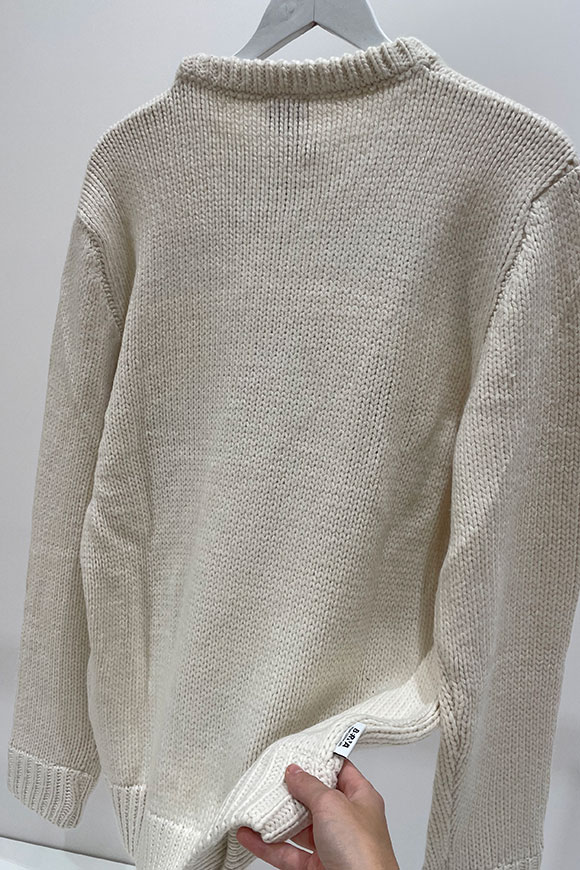 Berna - Tree Embroidery Butter Sweater