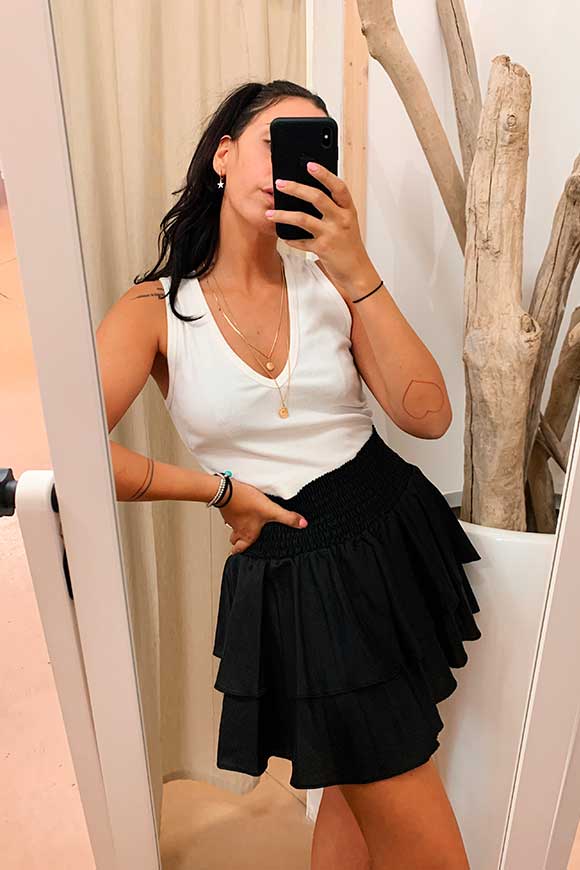 Vicolo - Black clotted skirt