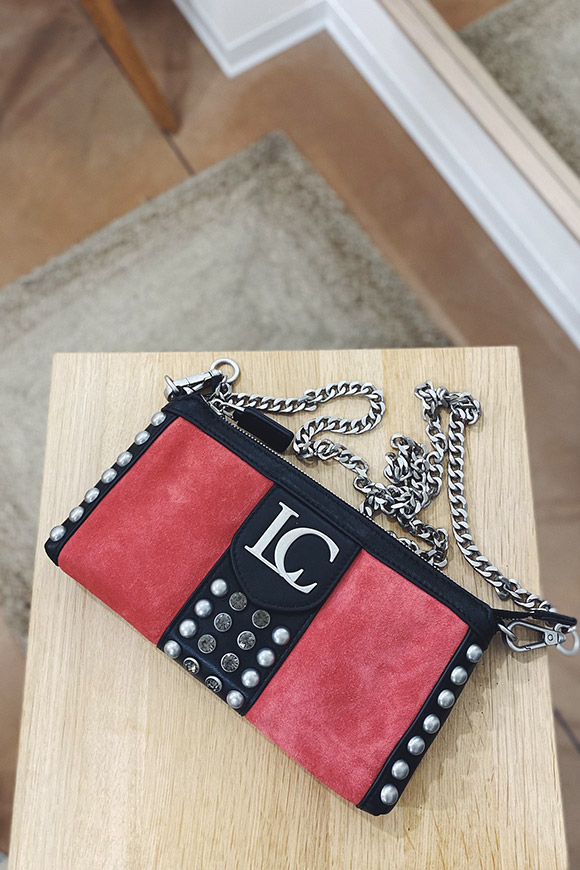 La Carrie - Pochette Candice ruby red in suede