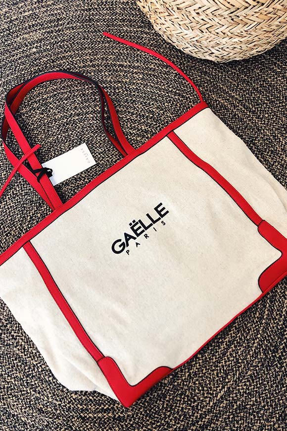 Gaelle - Shopper in canvas con logo