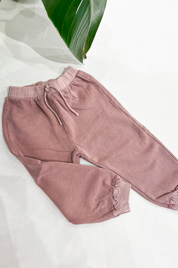 Play Up - Pantaloni rosa in felpa con elastico e cordino