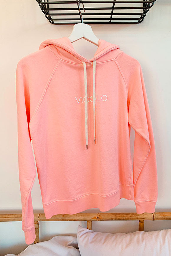 Vicolo - Pastel pink sweatshirt with basic logo