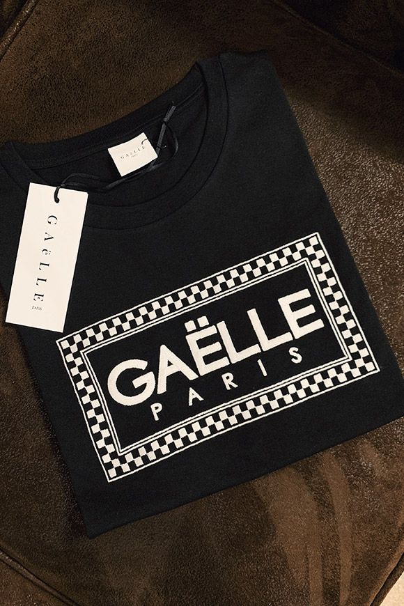 Gaelle - T shirt nera Versace