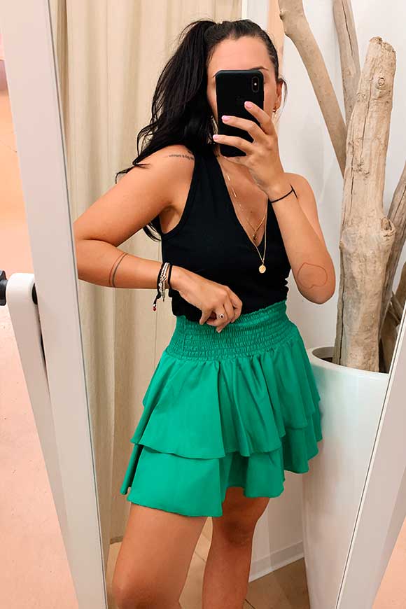 Vicolo - Green clotted skirt