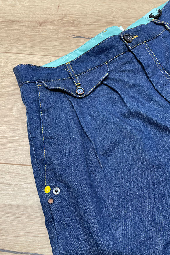 Berna - Blue denim bermuda shorts