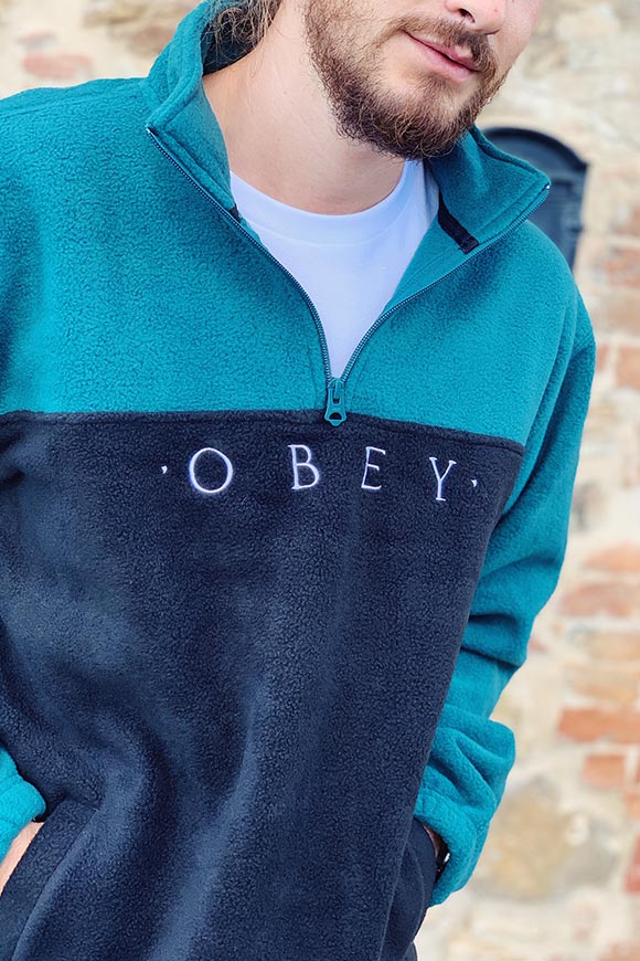 Obey - Two-colored fleece sweatshirt