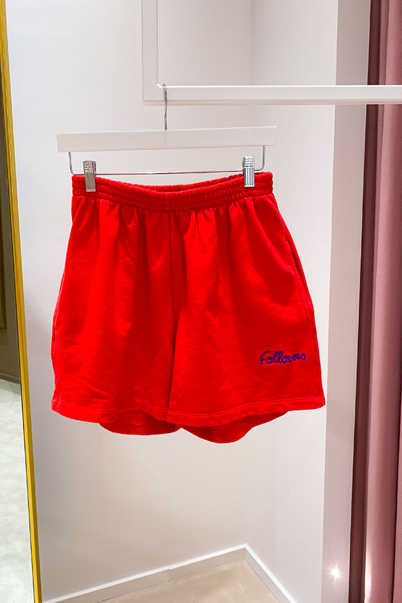 Follovers - Kendall red tracksuit shorts
