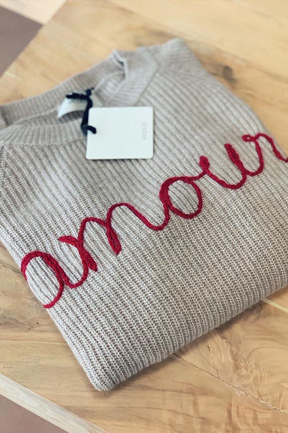 Vicolo - Beige "Amour" sweater