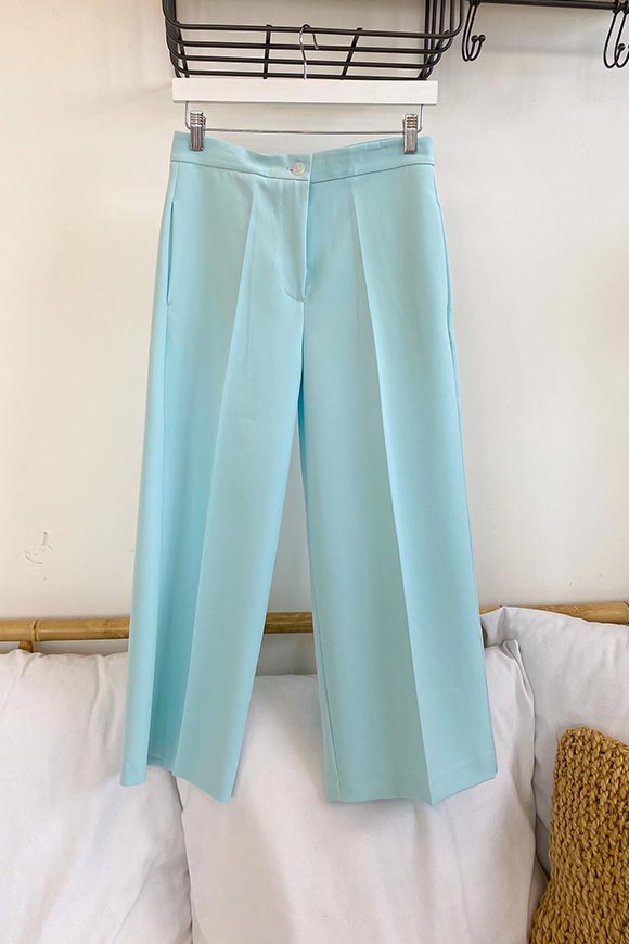 Vicolo - Pantaloni culotte celeste chiaro in tessuto tecnico