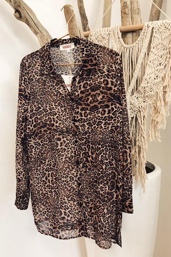 Kontatto - Camicia leopardata