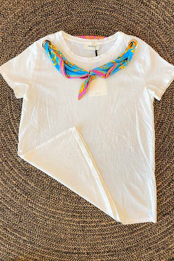 Vicolo - T shirt con foulard a nodo n.7