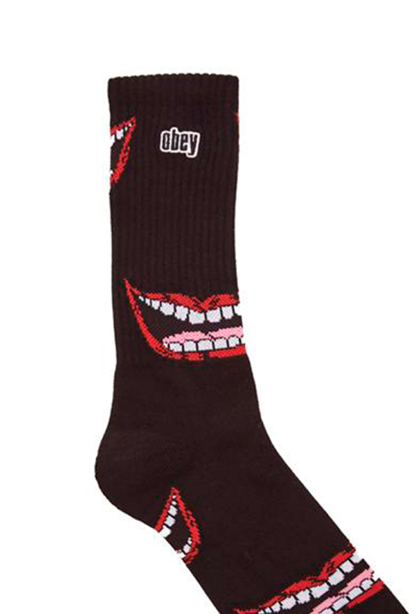 Obey - Brown socks with prints