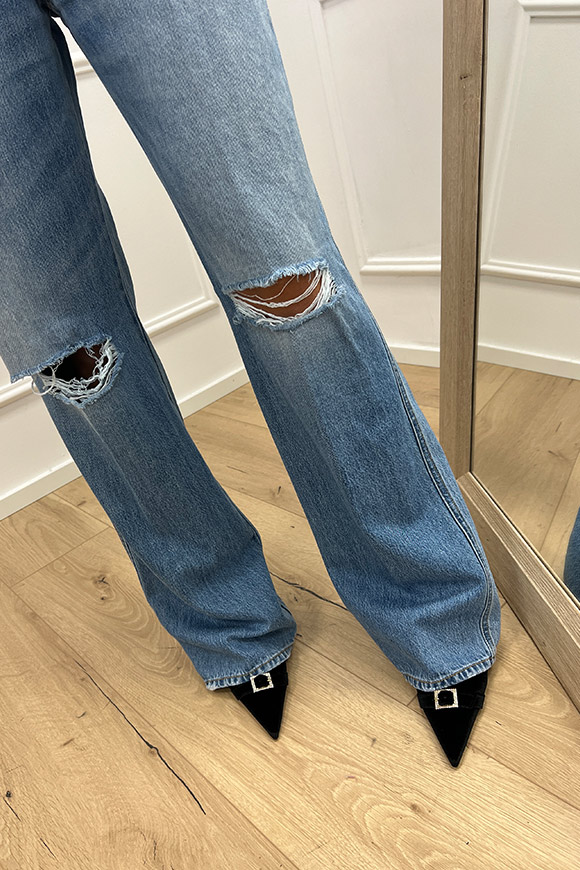 Staff Gallery - Jeans Zoe wide leg con rotture