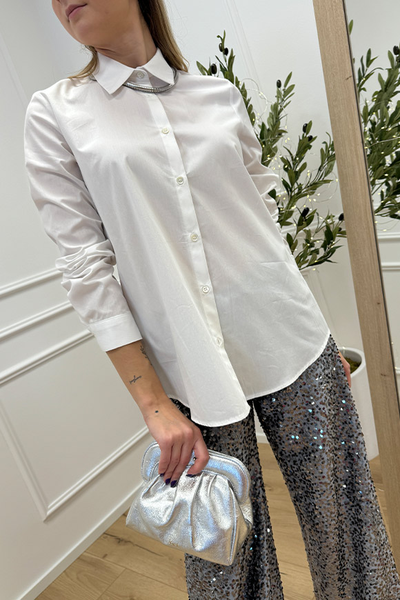 Vicolo - Camicia basic bianca fit regolare