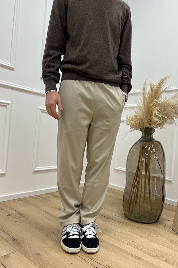 Why not brand - Pantaloni beige con elastico
