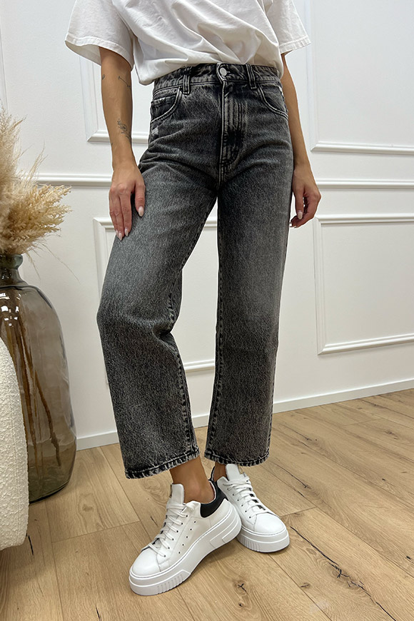 Icon Denim - Jeans "Jill" mom fit grigio