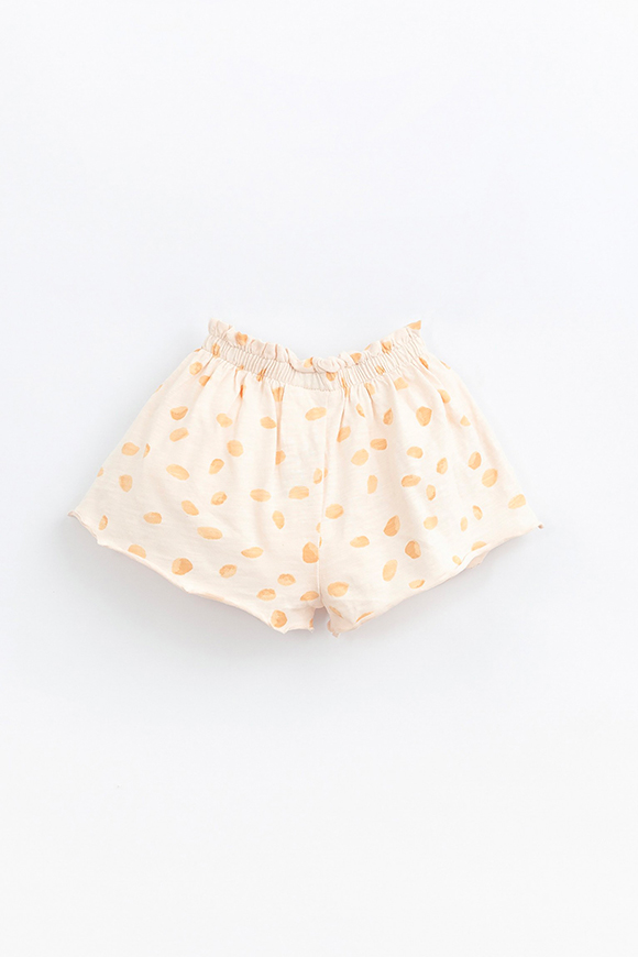 Play Up - Cream shorts with yellow polka dots