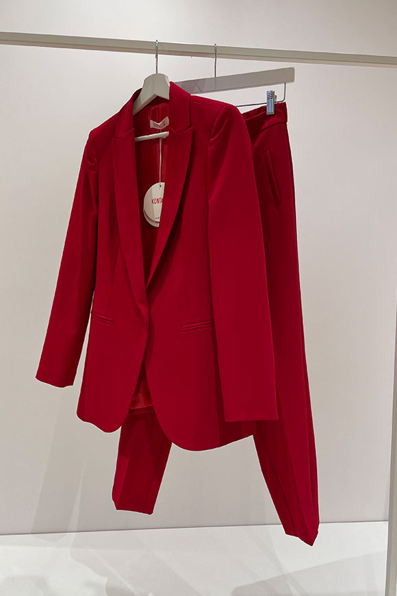 Kontatto - Pantalone rosso in tessuto tecnico