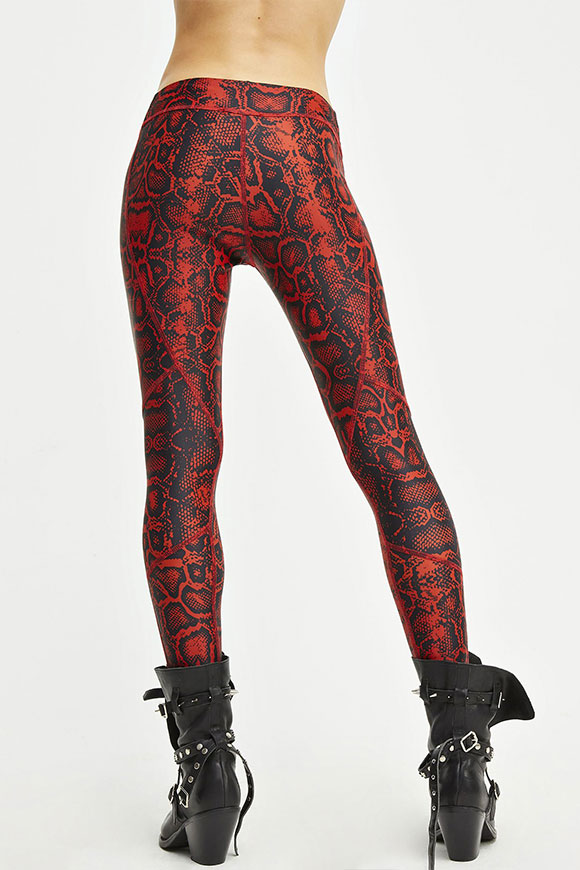 Aniye By - Red and black snake leggings