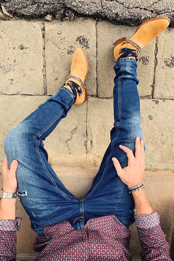 Gianni Lupo - Medium wash skinny jeans