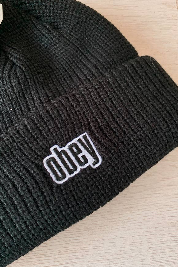 Obey - Black hair with logo embroidery
