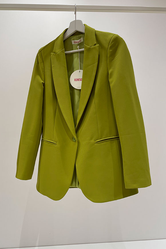 Kontatto - Pistachio jacket in technical fabric