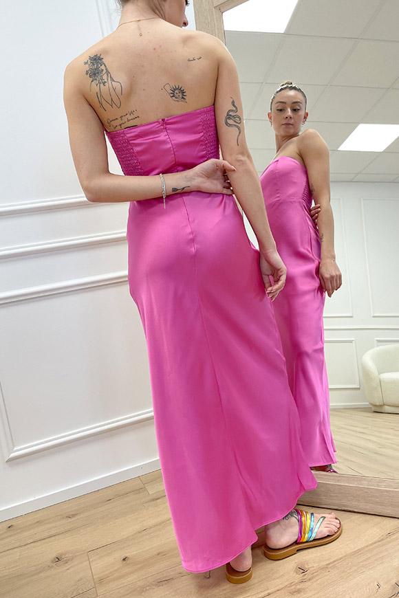 Glamorous - Vestito rosa bubble scollo a fascia