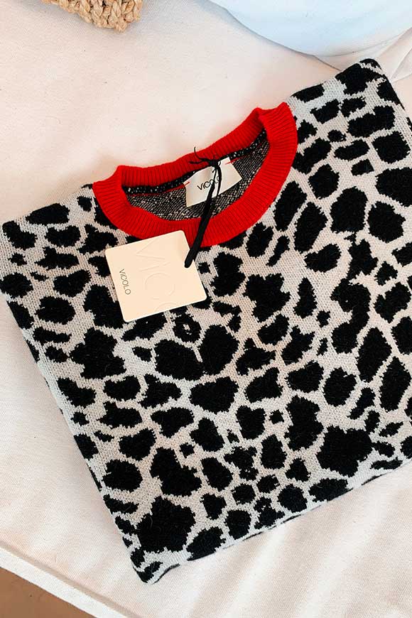 Vicolo - Leopard structured sweater
