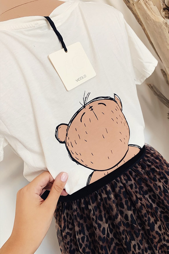Vicolo - T-shirt front / back teddy bear