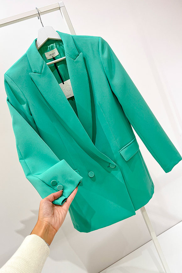 Vicolo - Double-breasted green jacket for men