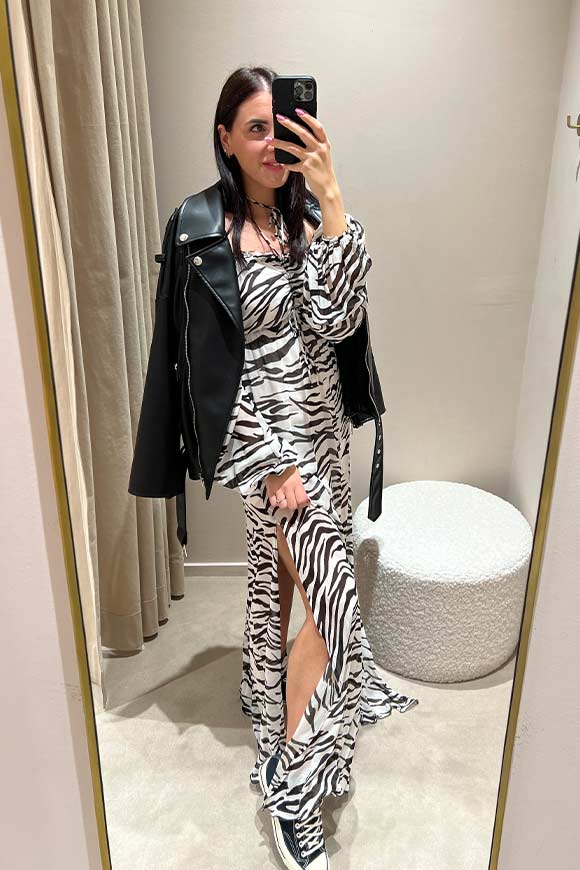 Aniye By - Vestito lungo Zibra in georgette