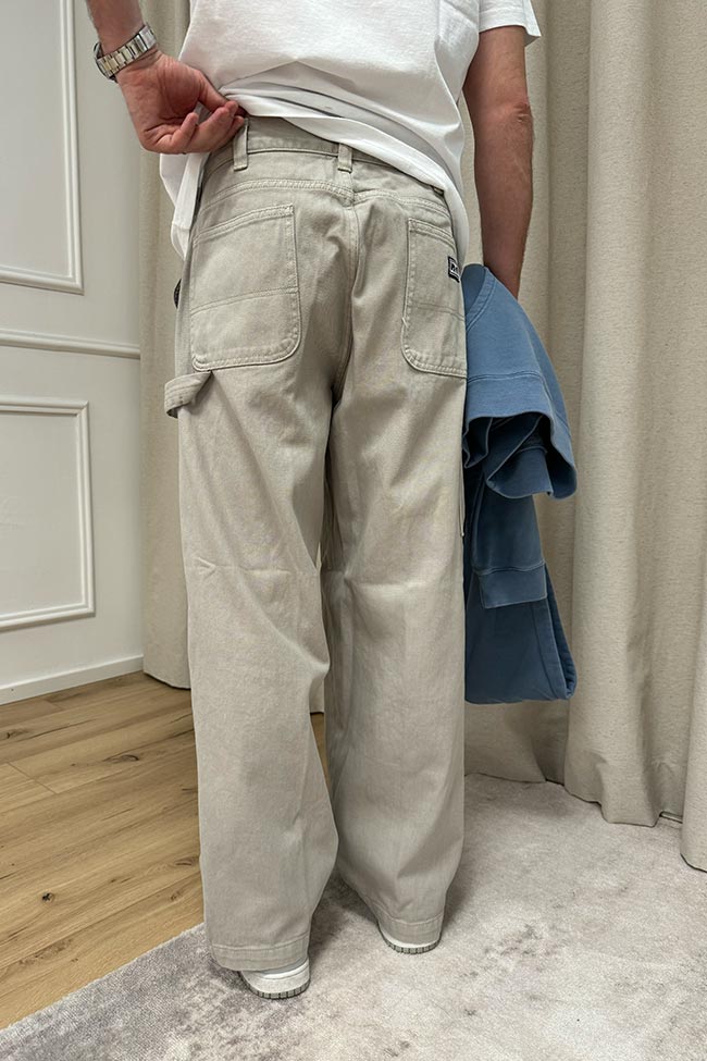 Obey - Pantaloni carpenter grigi baggy fit