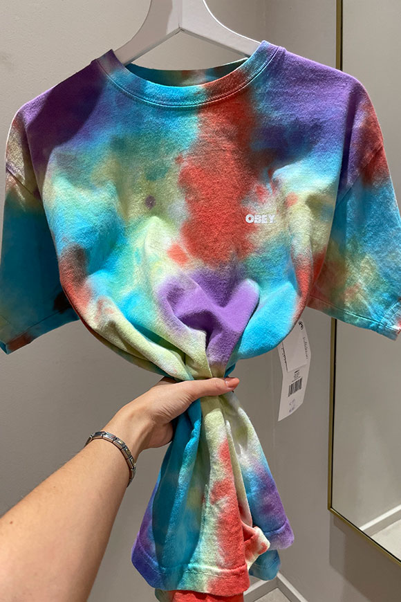 Obey - Multicolor tie-dye t shirt