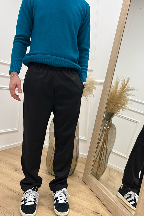 Why not brand - Pantaloni nero con elastico