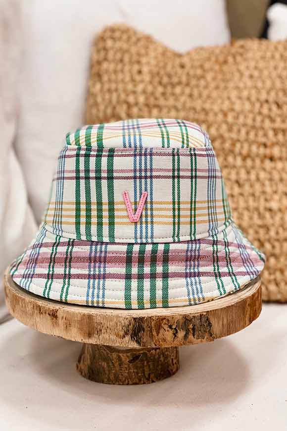 Vicolo - Lilac, green and blue Scottish bucket hat