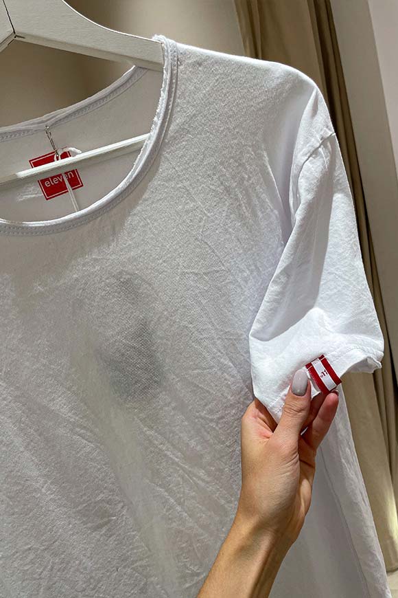 Block Eleven - T shirt bianca basic girocollo
