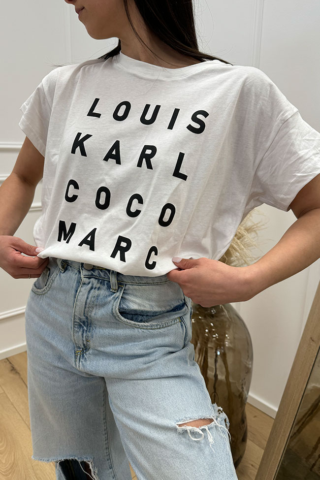 Calibro Shop - T shirt basic bianca "Louis"