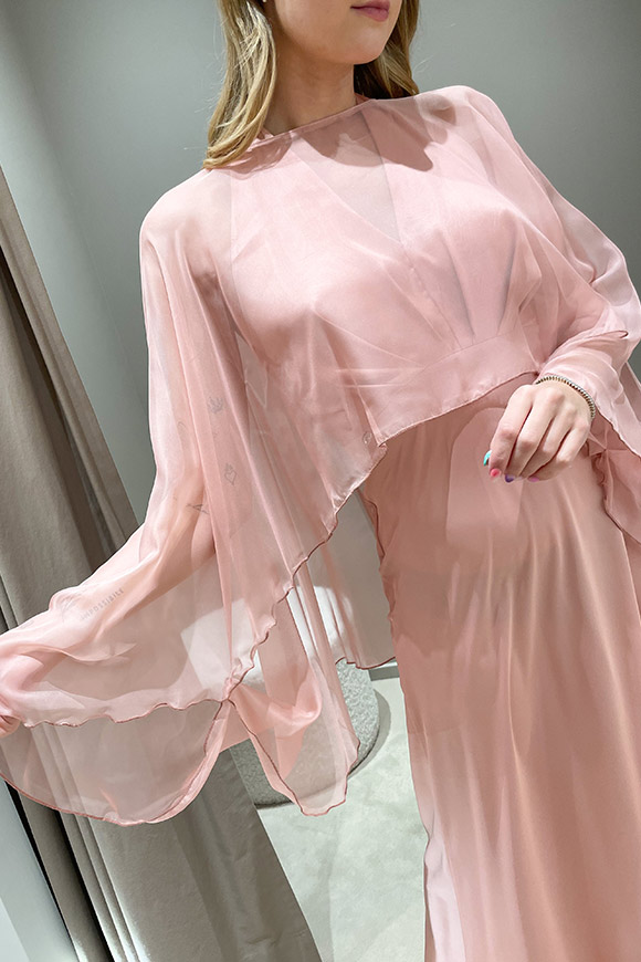 Kontatto - Coprispalle kimono rosa cipria